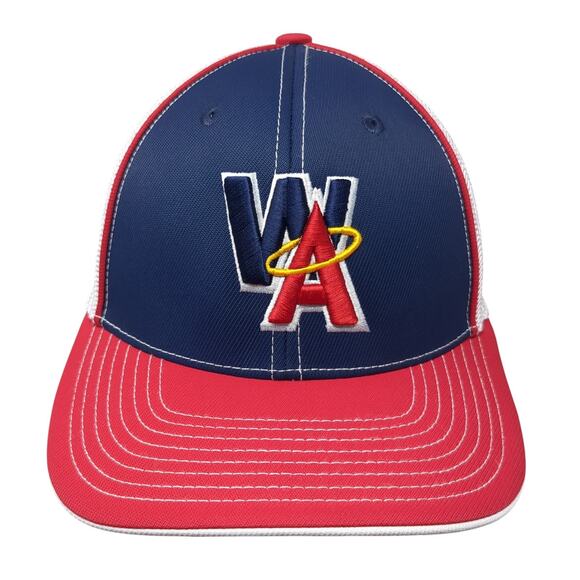 Washington Angels Fitted Trucker Hat Multicolor 7 3/8 Mesh Back Pacific Headwear - Picture 1 of 10